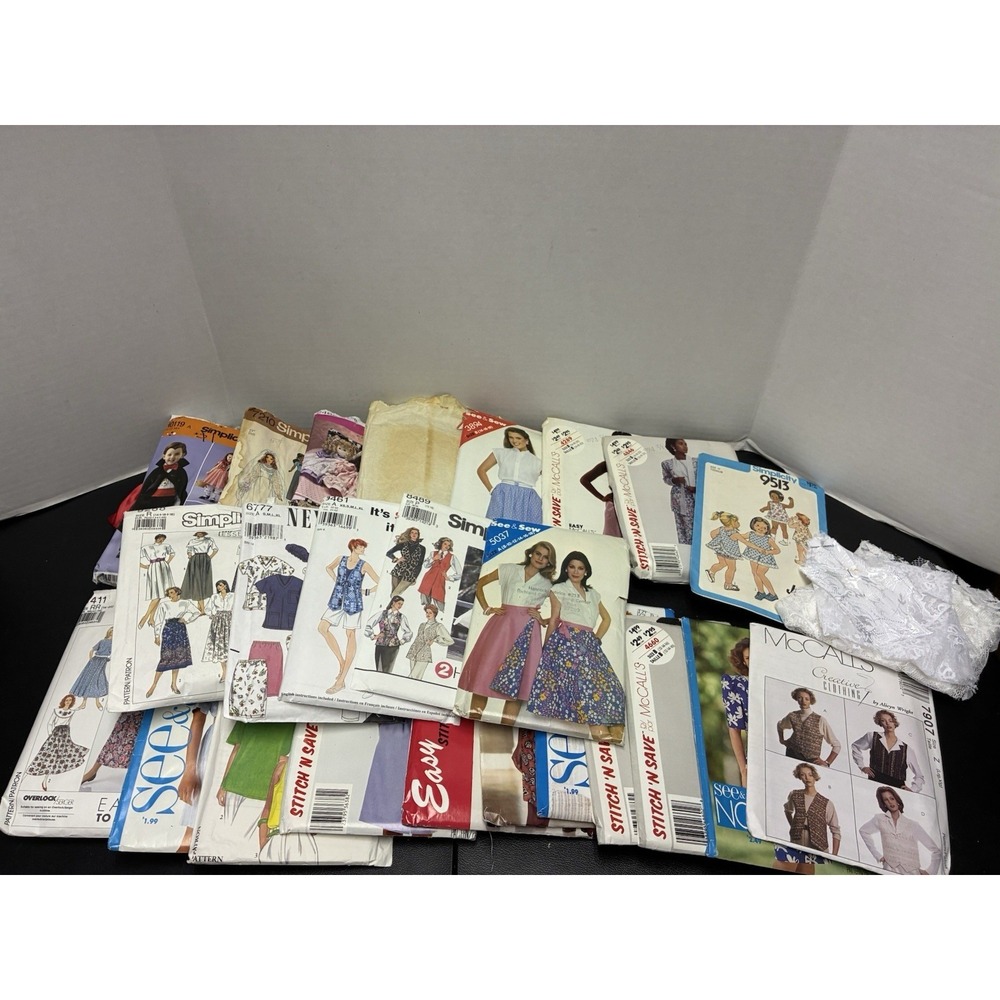 Lot of  24 Assorted Sewing Patterns